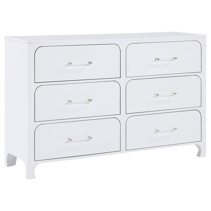 Anastasia 5-piece Bedroom Set Pearl White