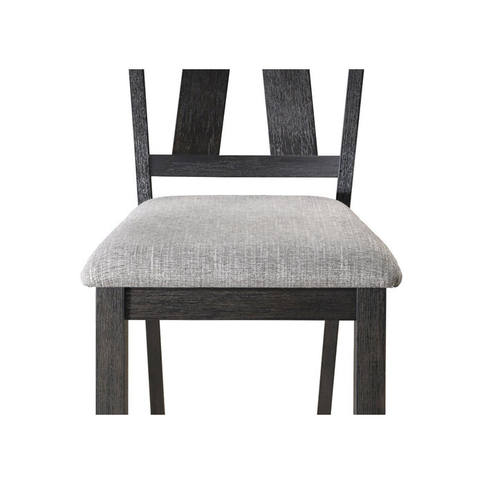 MARIBELLE SIDE CHAIR WHEAT CHARCOAL