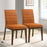 Ines Burnt Orange Velvet Dining Chair (Set Of 2)