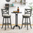 27/31 Inch Swivel Bar Stools Set of 2 with Hollow Back and Soft-padded Seat