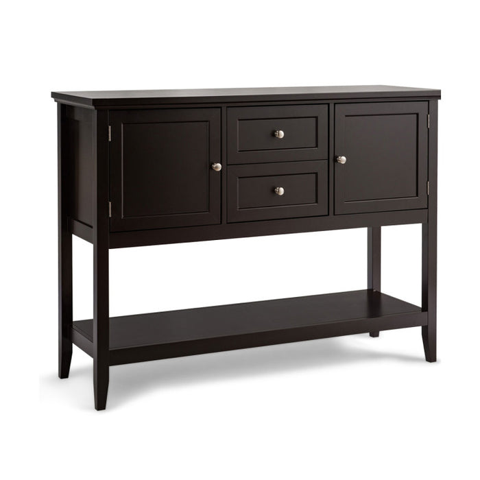 Wooden Sideboard Buffet Console Table with Drawers and Storage