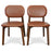 Kelsey Brown Leather Dining Chair (Set Of 2)