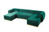 Jessie Velvet Double Chaise Sectional