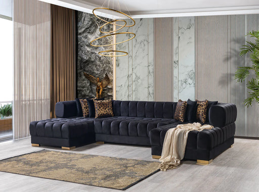 Ariana Velvet Double Chaise Sectional