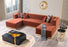 Juliana Velvet Double Chaise Sectional