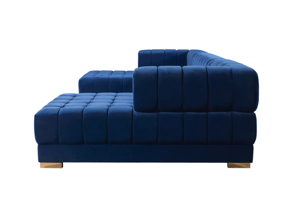 Ariana Velvet  Double Chaise Sectional