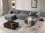 Ariana  Velvet  Double Chaise Sectional