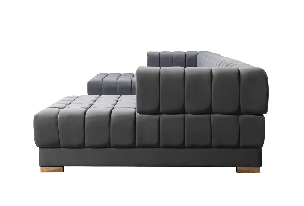 Ariana Velvet  Double Chaise Sectional