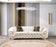 Lupino Ivory Velvet Sofa & Loveseat