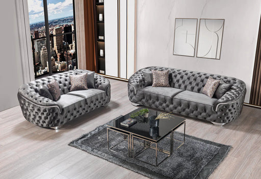 Lupino Velvet Living Room Set