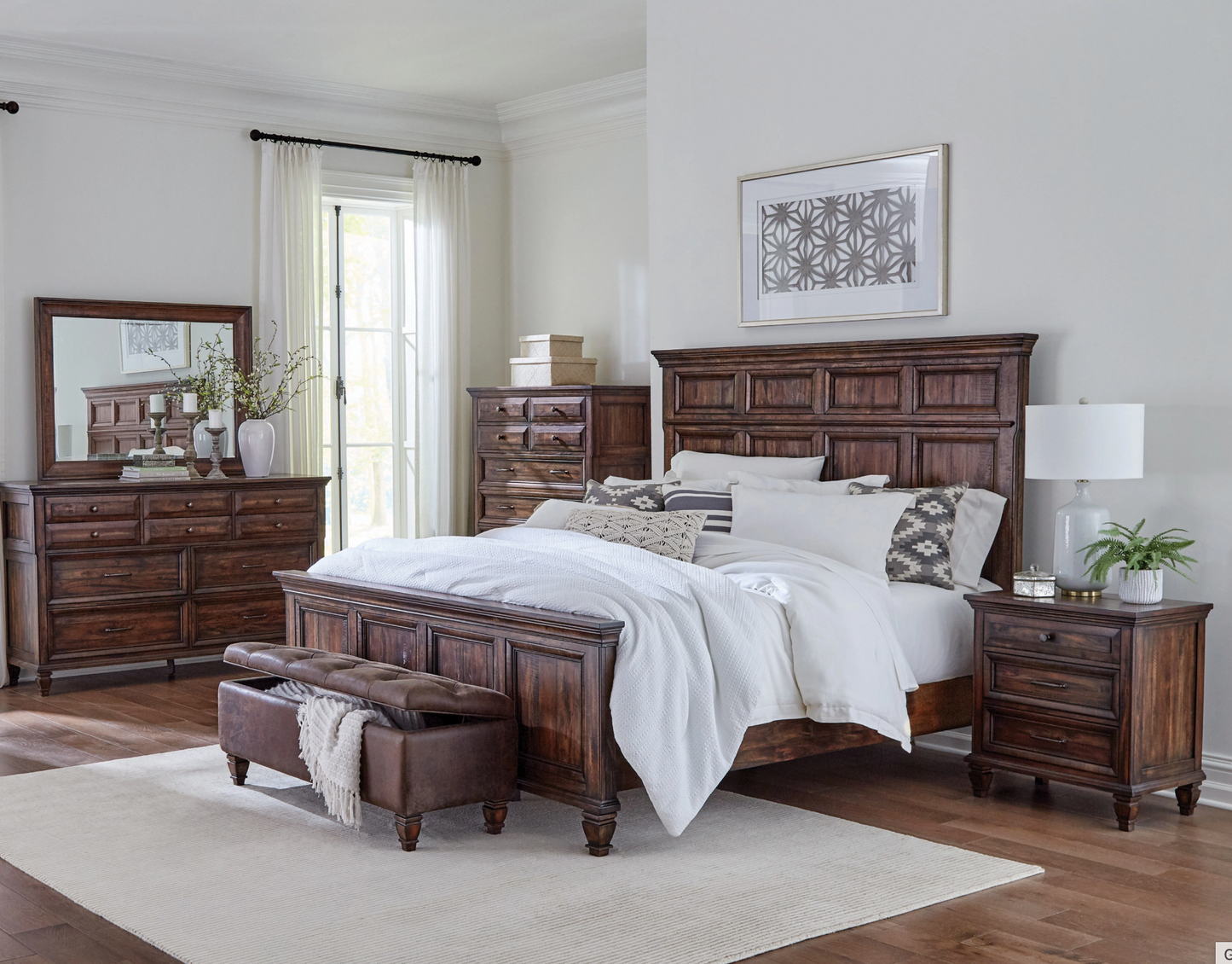 Avenue 3-Drawer Nightstand Weathered Burnished Brown