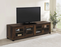 Sachin Rectangular TV Console With Glass Doors