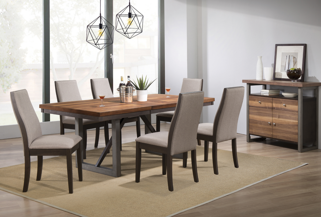 Spring Creek Dining Table with Extension Leaf Natural Walnut