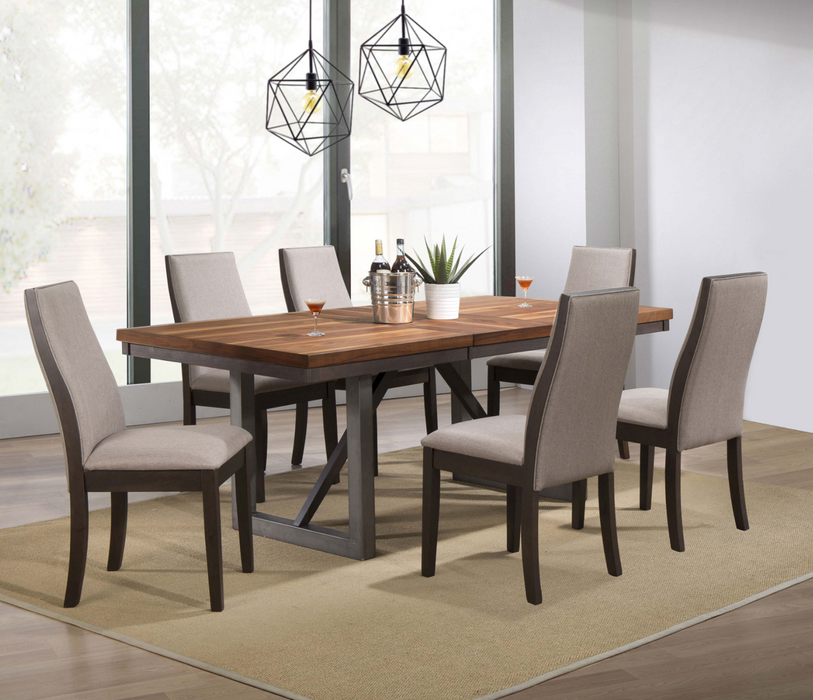 Spring Creek Dining Table with Extension Leaf Natural Walnut