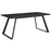 Smith Rectangle Ceramic Top Dining Table Black And Gunmetal