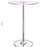 Thea LED Bar Table Chrome and Clear