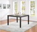 Elodie Counter Height Dining Table with Extension Leaf Grey and Black Price