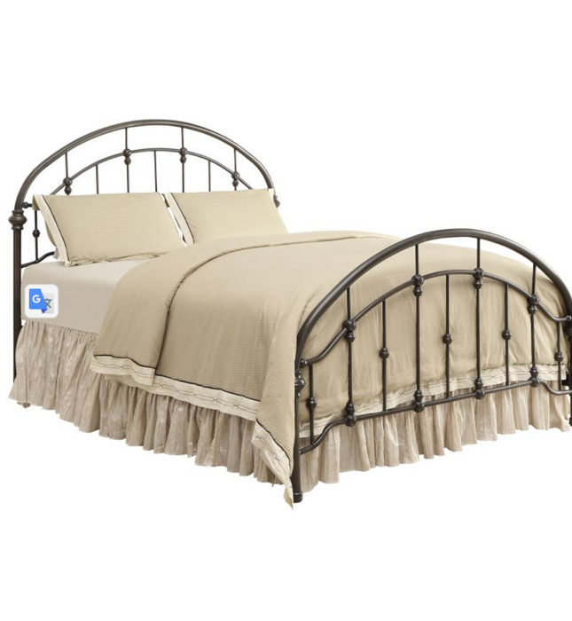 Rowan Metal Queen Open Frame Bed Dark Bronze