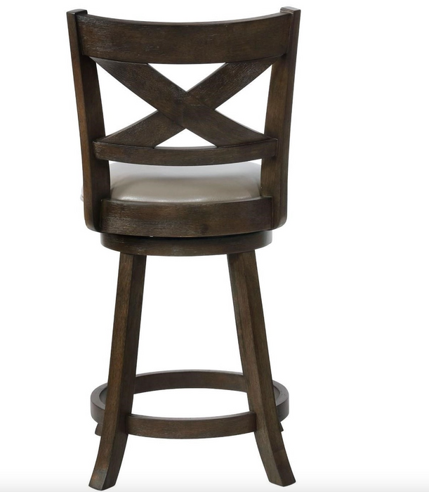 KIPPER  Swivel Counter Height Stool with Upholstered Seat