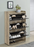 Denia 3-Tier Shoe Storage Cabinet Antique Pine And White