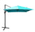 10 x 13 Feet Rectangular Cantilever Umbrella with 360° Rotation Function