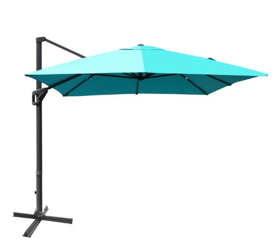 10 x 13 Feet Rectangular Cantilever Umbrella with 360° Rotation Function