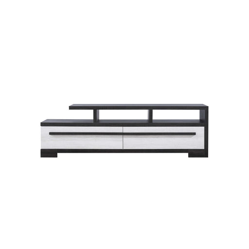 REMINGTON TV STAND CHALK/EBONY