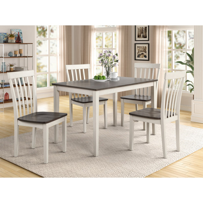 BRODY 5-PK DINETTE WHITE/GREY