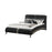 Jeremaine Upholstered Bed Black