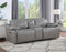 Alpine Dual-Power Leather Console Loveseat