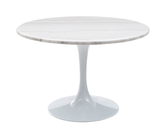 Colfax 45 inch Round Marble Dining Table