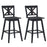 Set of 2 29 Inch 360-Degree Swivel Bar Stools for Home Restaurant