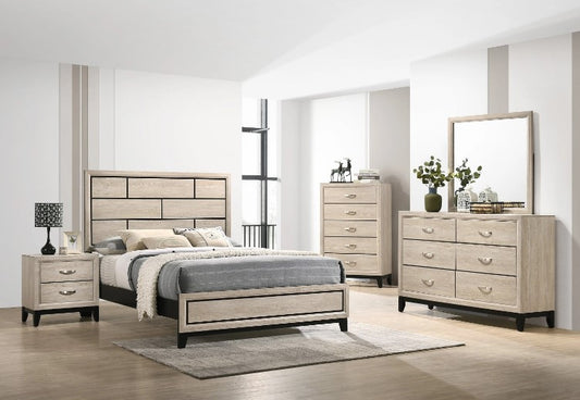 Akerson Driftwood Panel Bedroom Set