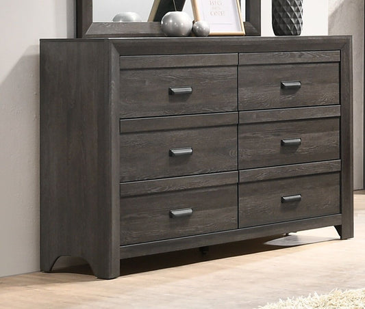 Adalaide 6 Drawer Grayish Brown Dresser
