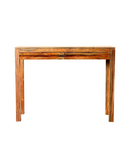 Jamesia Rectangular 2-Drawer Console Table Warm Chestnut