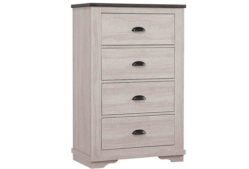 Coralee 4 Drawer Chalk Grey Chest