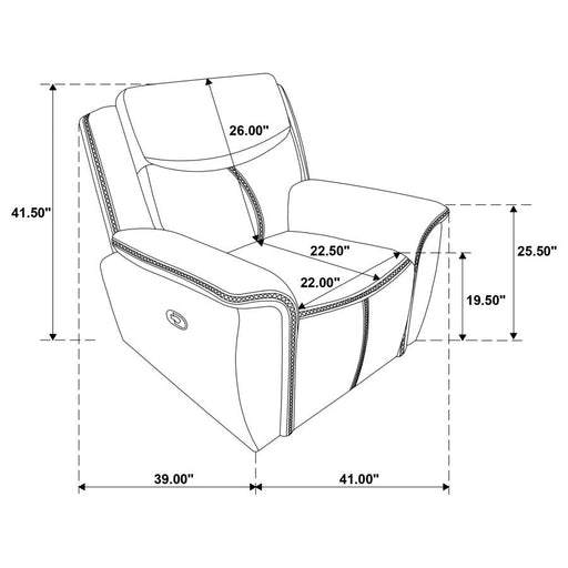 Sloane 3-Piece Upholstered Motion Reclining Sofa Set Blue