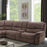 JEROMINUS DARK BROWN SECTIONAL