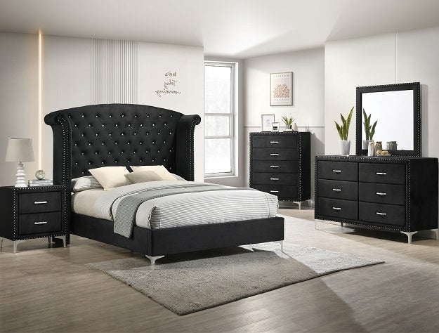 LUCINDA NIGHTSTAND - BLACK