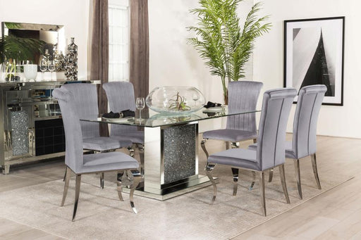 Marilyn 5-Piece Rectangle Pedestal Dining Room Set