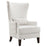 Pippin Upholstered Wingback Accent Chair Latte