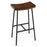 Industrial Saddle Bar Stool with Metal Legs