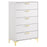 Kendall 5-drawer Chest White