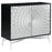 Josie Rectangular 2-Door Accent Cabinet Black And Silver