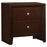 Serenity Rectangular 2-drawer Nightstand Rich Merlot