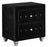 Deanna 2-drawer Rectangular Nightstand Black