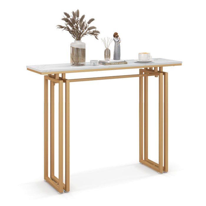 43.5 Inch Console Table with Heavy-duty Metal Frame