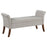 Farrah Upholstered Rolled Arms Storage Bench