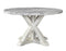 Canova 52-inch Round Gray Marble Top Dining Table