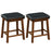 Set of 2 24/30 Inch Dining Bar Stool with Rubber Wood